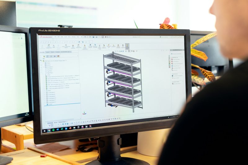 Assemblage 3D modélisé dans SolidWorks